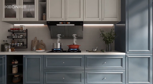 廚房zui潮搭配！科恩6550+KN700金剛防爆灶！